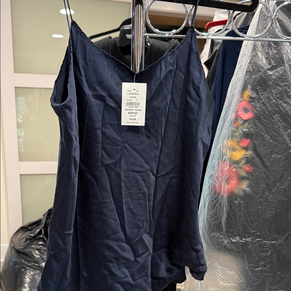 Navy Blue Sleeveless Top